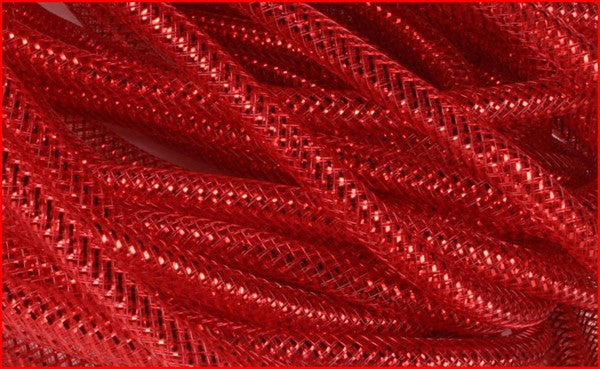 8MMX30YD DECO FLEX TUBING RED W/RED FOIL