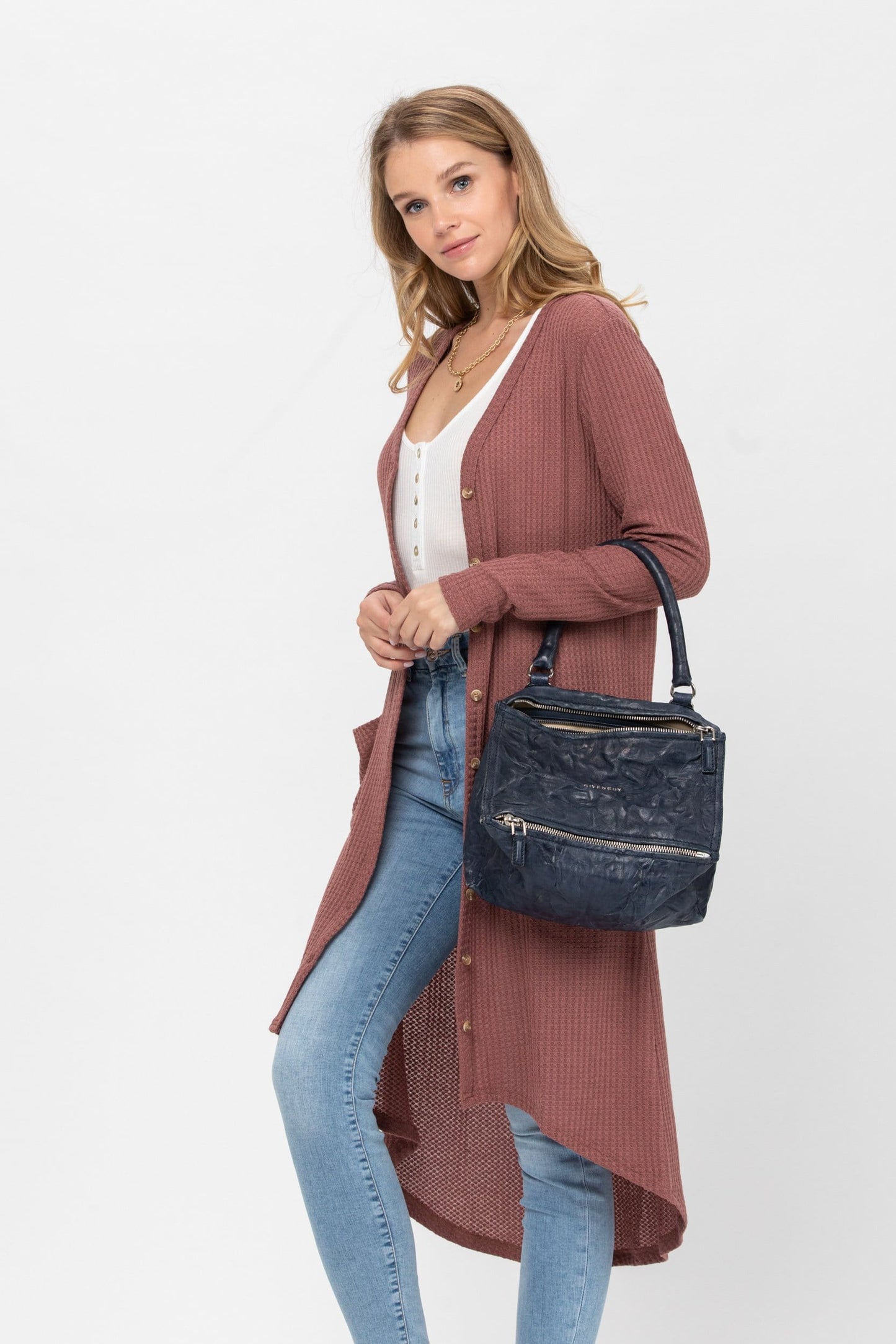 Long Sleeve Button Down Solid Color Knit Cardigans with Pockets | Apparel | Kitchen + Metal