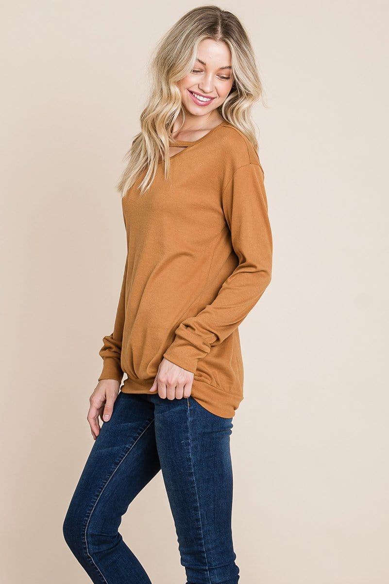 Cut out Knit Sweatshirts Tops | Apparel | Kitchen + Metal
