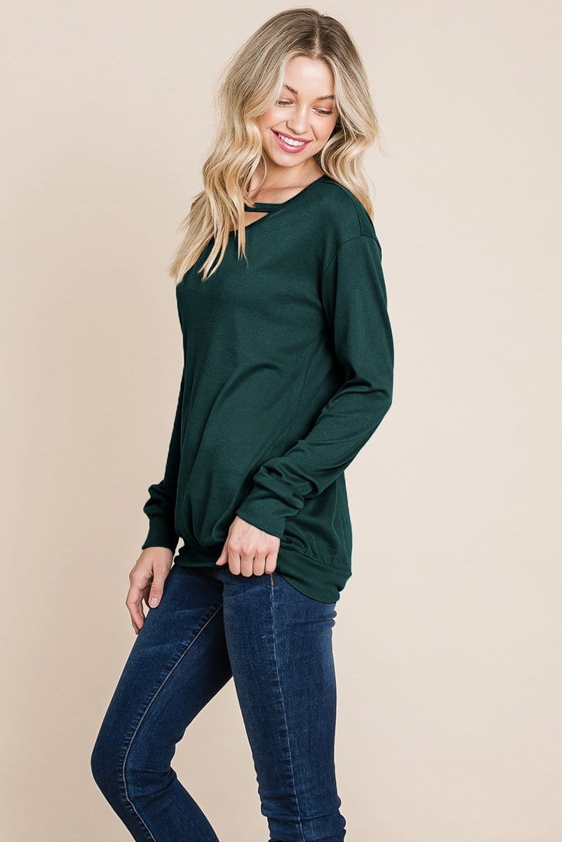 Cut out Knit Sweatshirts Tops | Apparel | Kitchen + Metal