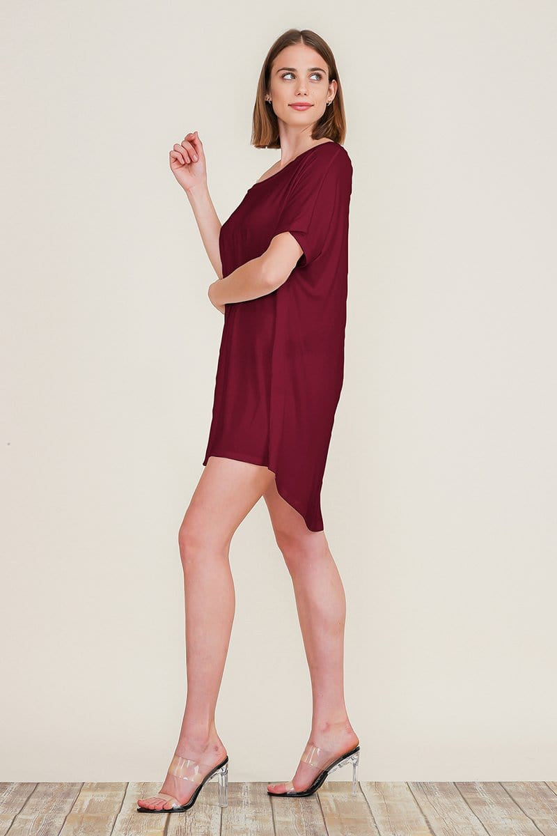 Loose Home Long Sleeve Shirt Mini Dresses Tops T Shirts Tunics S-XL | Apparel | Kitchen + Metal