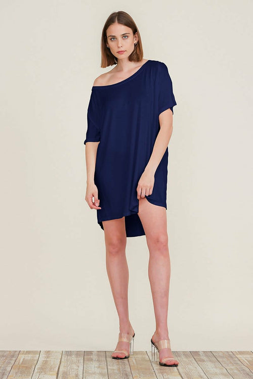 Loose Home Long Sleeve Shirt Mini Dresses Tops T Shirts Tunics S-XL | Apparel | Kitchen + Metal