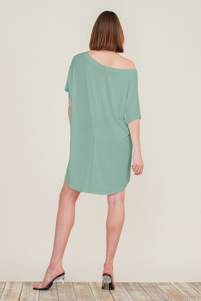 Loose Home Long Sleeve Shirt Mini Dresses Tops T Shirts Tunics S-XL | Apparel | Kitchen + Metal