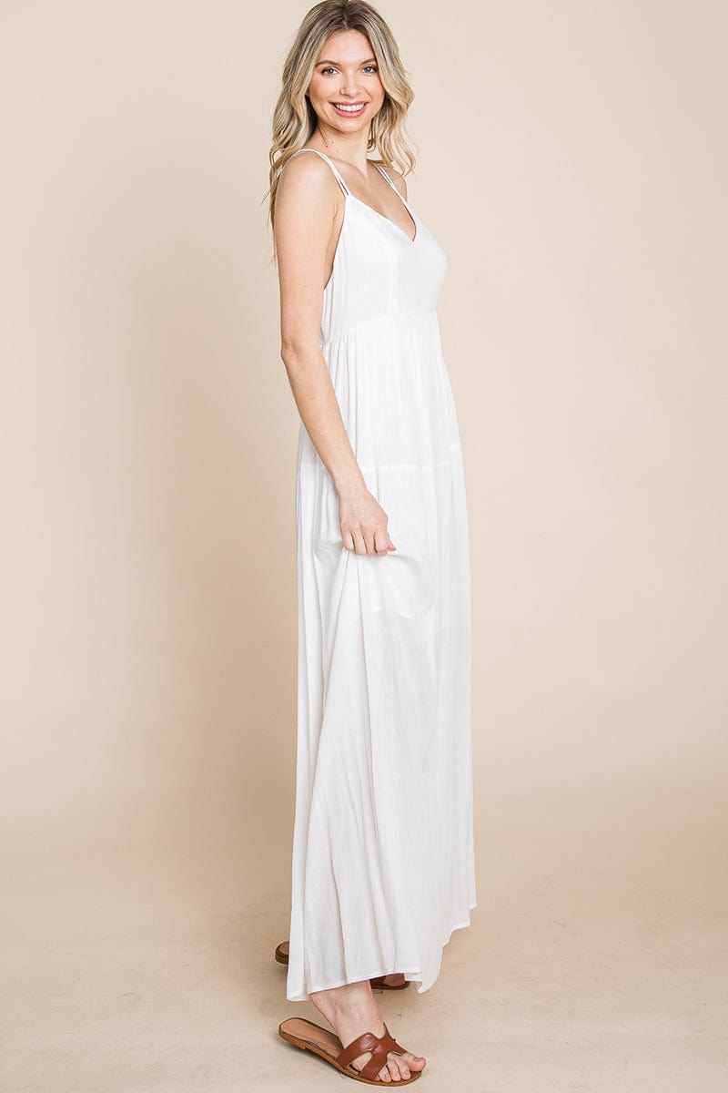 Beach Maxi Bridesmaid Dress with Criss Cross Back | Apparel | Kitchen + Metal