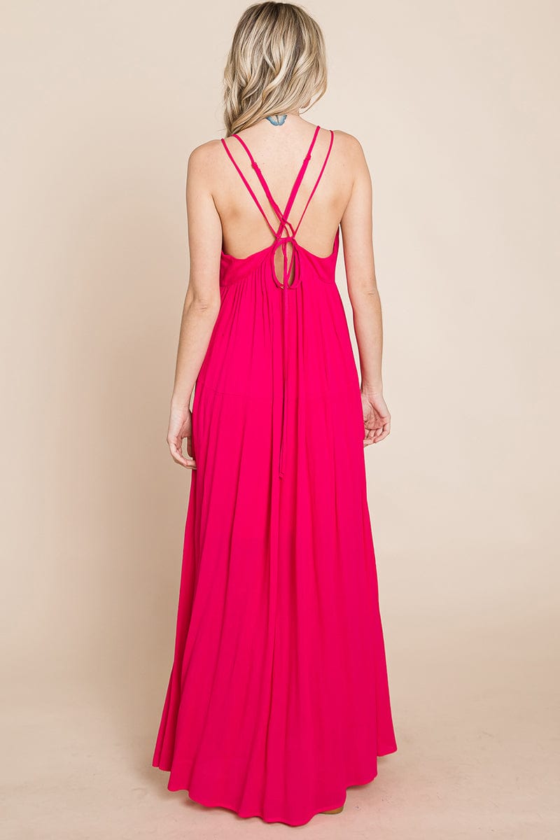 Beach Maxi Bridesmaid Dress with Criss Cross Back | Apparel | Kitchen + Metal
