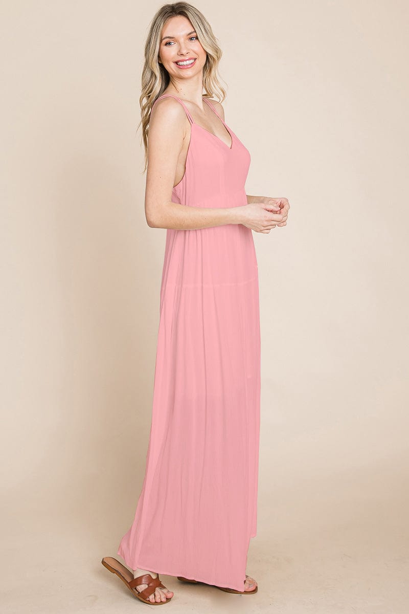 Beach Maxi Bridesmaid Dress with Criss Cross Back | Apparel | Kitchen + Metal
