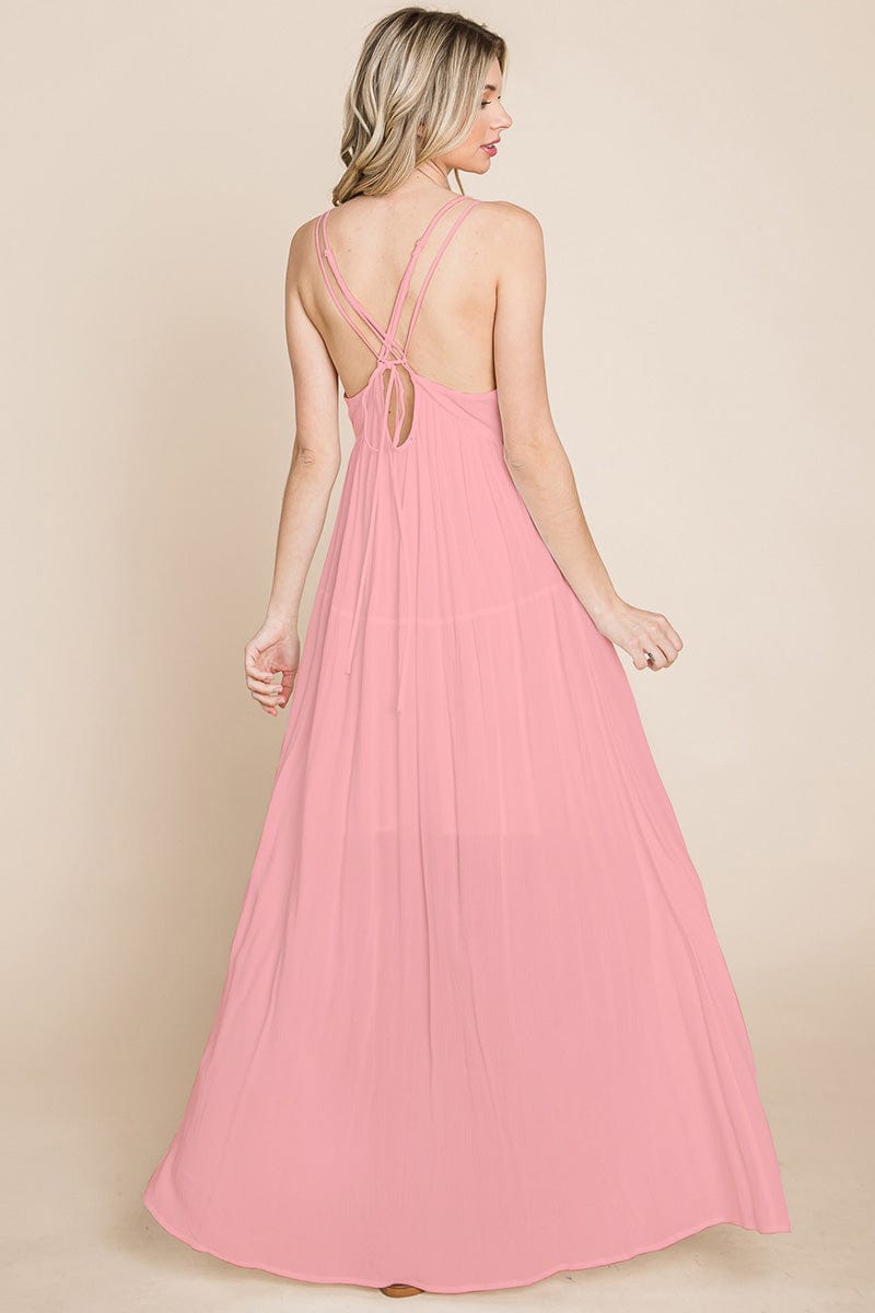 Beach Maxi Bridesmaid Dress with Criss Cross Back | Apparel | Kitchen + Metal