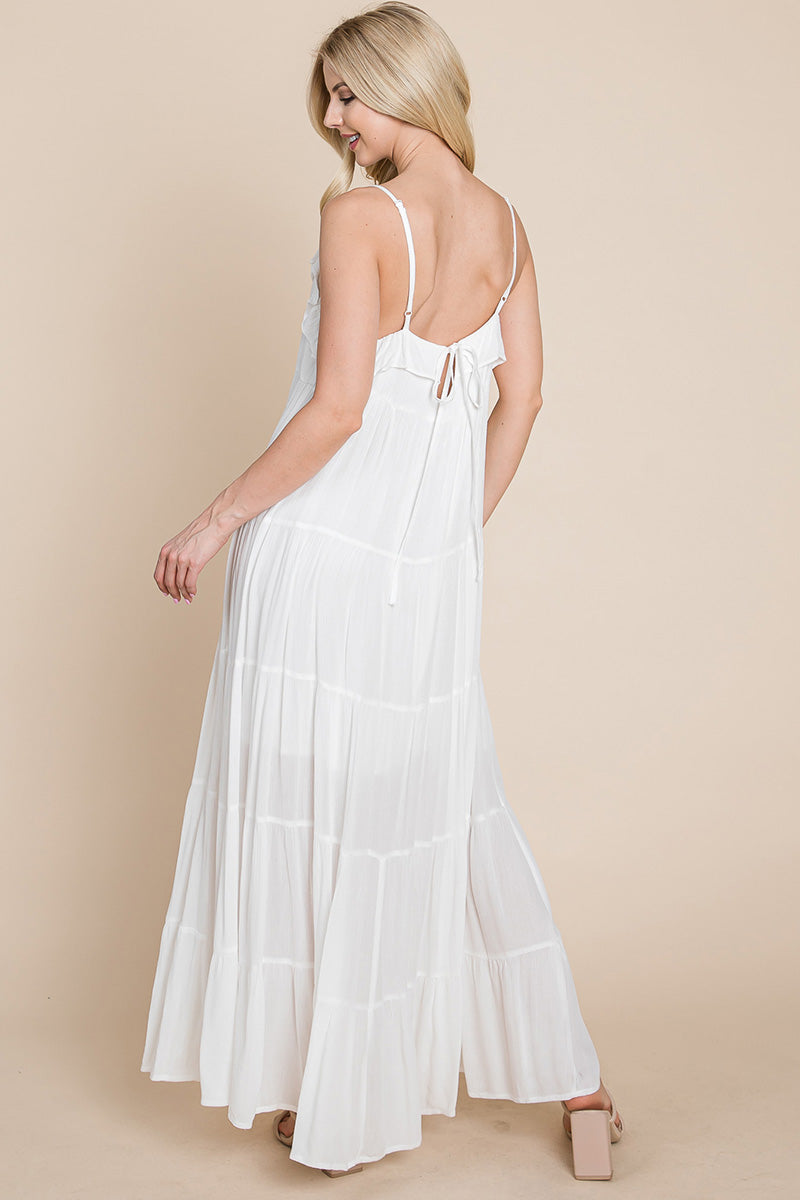 Tiered Tie Strap Cami Maxi Dress | Apparel | Kitchen + Metal
