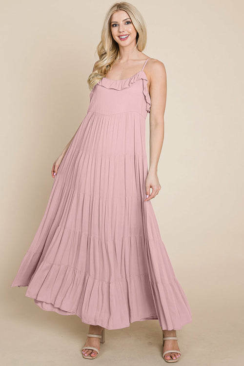 Tiered Tie Strap Cami Maxi Dress | Apparel | Kitchen + Metal