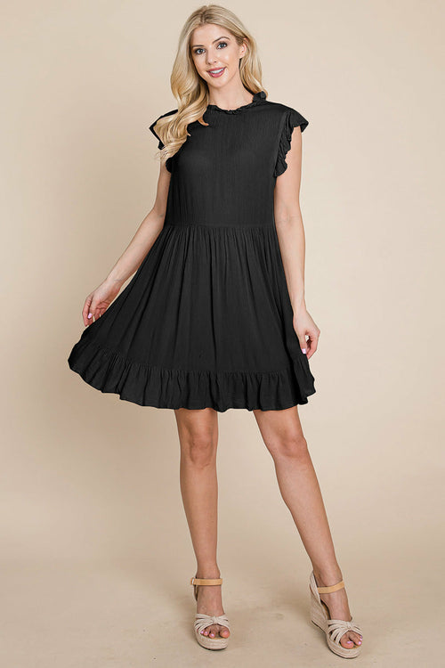 Ruffled Sleeveless Babydoll Dress with Pockets | Apparel | Kitchen + Metal