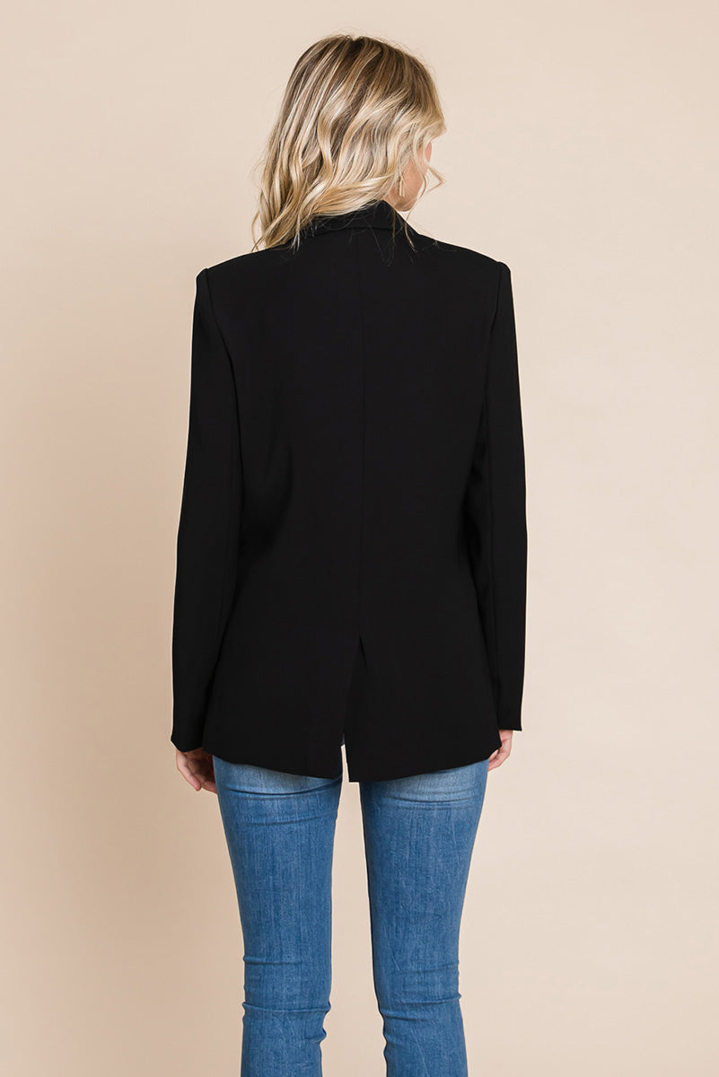 Double Breasted Lapel Collar Jacket Blazer | Apparel | Kitchen + Metal