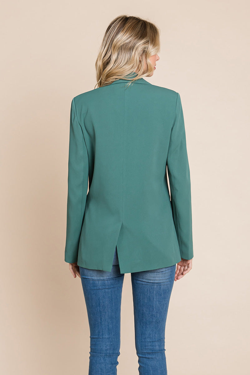 Double Breasted Lapel Collar Jacket Blazer | Apparel | Kitchen + Metal