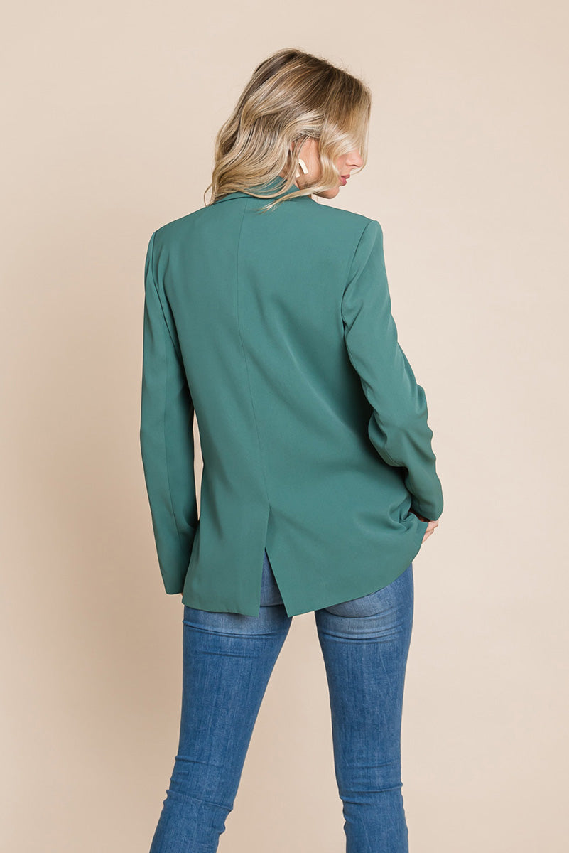 Double Breasted Lapel Collar Jacket Blazer | Apparel | Kitchen + Metal
