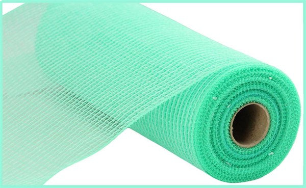 10.25"X10YD FAUX JUTE/PP STRIPE MINT GREEN