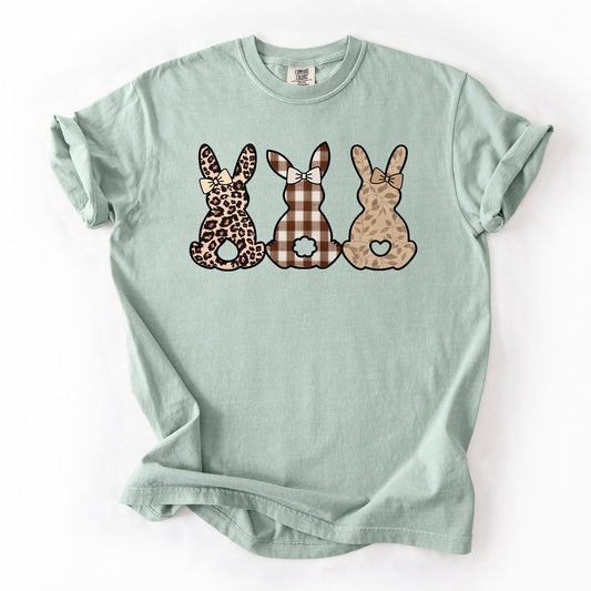 Retro Easter Bunnies, Patterns, Cute, Leopard, Rabbits Tshirt Comfort Colors T-Shirt