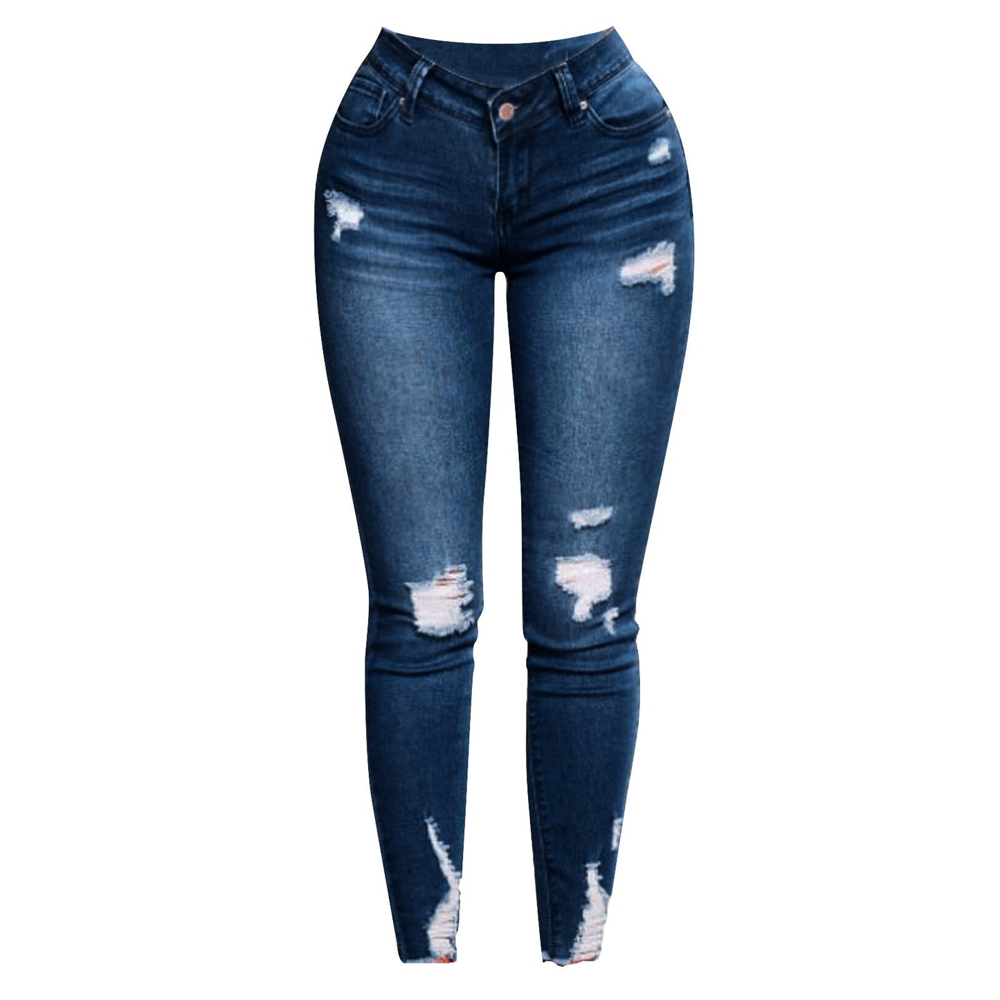Women's Skinny Ripped Jeans - Slim Denim Pants Women's Jeans