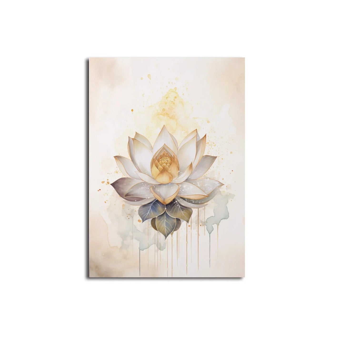 Buddha Wall Art - Yin Yang Tree Poster Canvas Painting