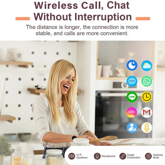 Smart watch for women, always-on display, IP67, fitness tracker with sleep monitoring/menstrual cycle, black gold