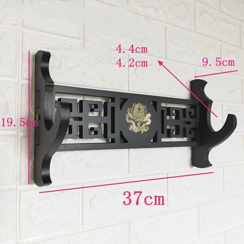 Wall Katana Support Sword Holder Wooden Wall Mount Multi-layer Stand Umbrella Rapier Shelf Display Support Weapon Bracket Holder
