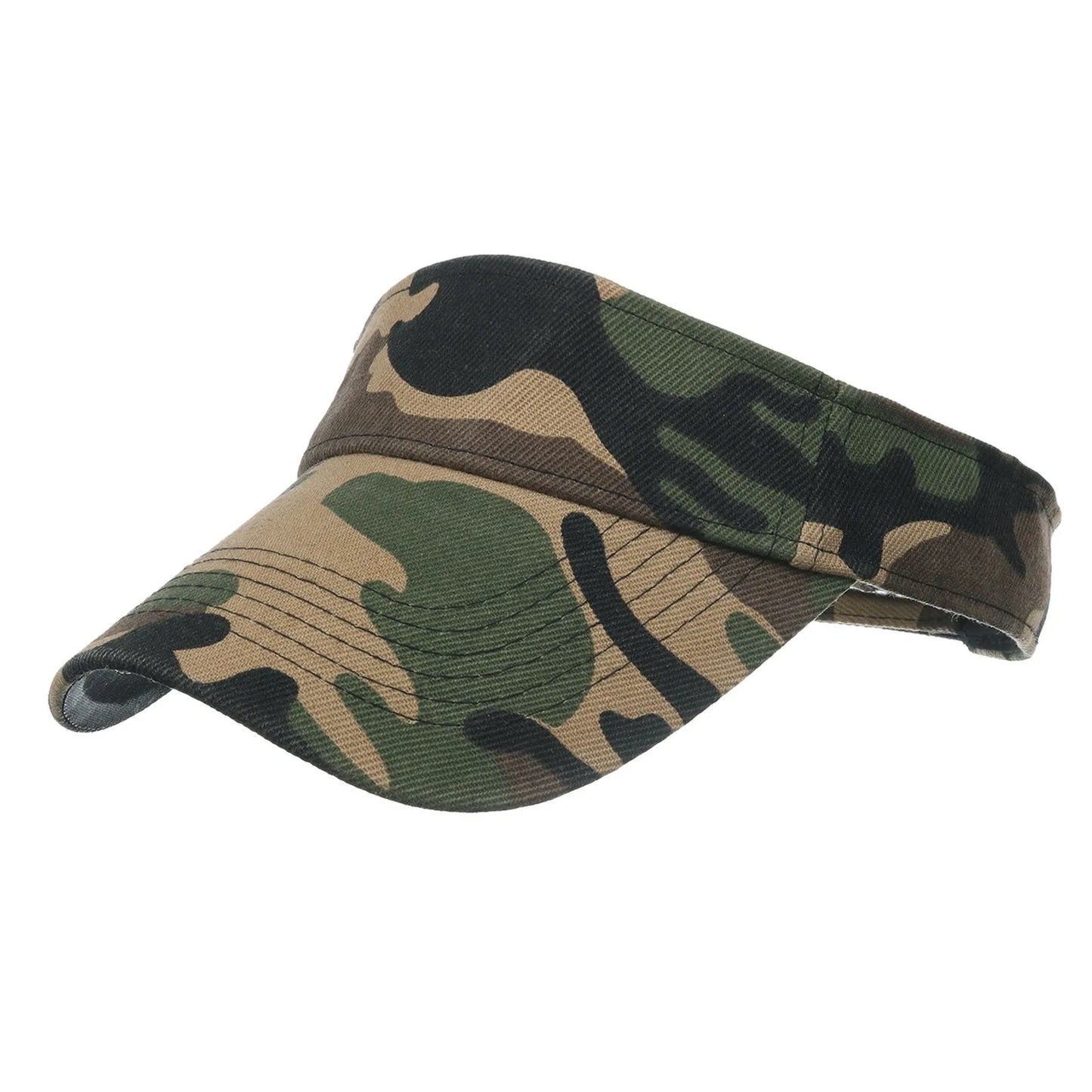 Camouflage Breathable Sun Hats Women Adjustable Visor UV Protection Tennis Running Sunscreen Hat