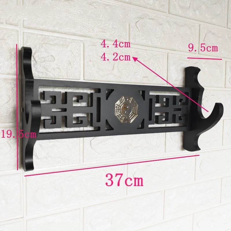 Wall Katana Support Sword Holder Wooden Wall Mount Multi-layer Stand Umbrella Rapier Shelf Display Support Weapon Bracket Holder