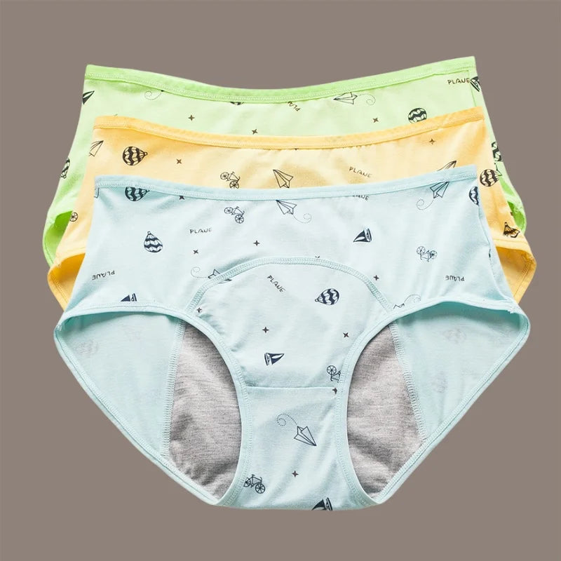 3 pcs Girls Period Panties
