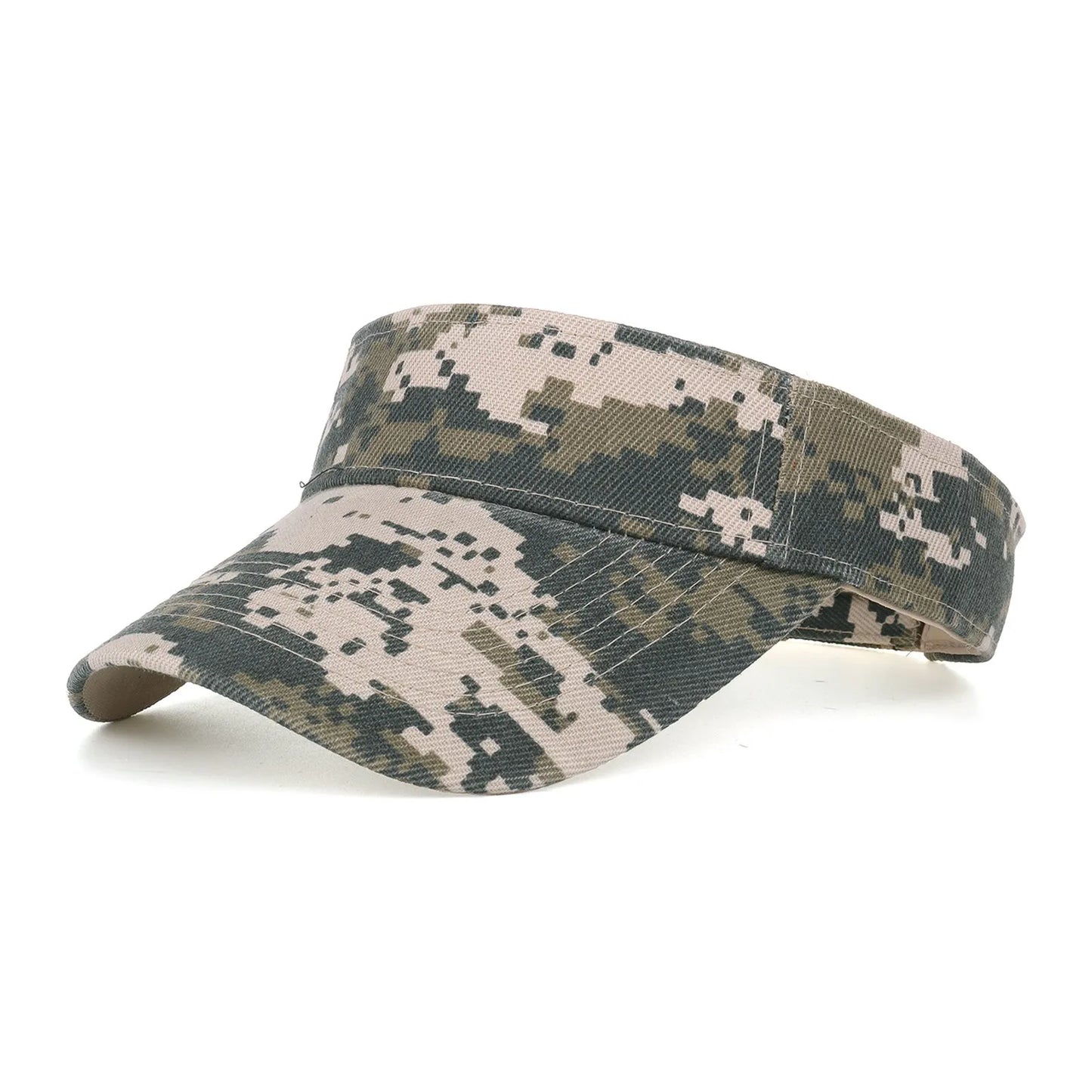 Camouflage Breathable Sun Hats Women Adjustable Visor UV Protection Tennis Running Sunscreen Hat