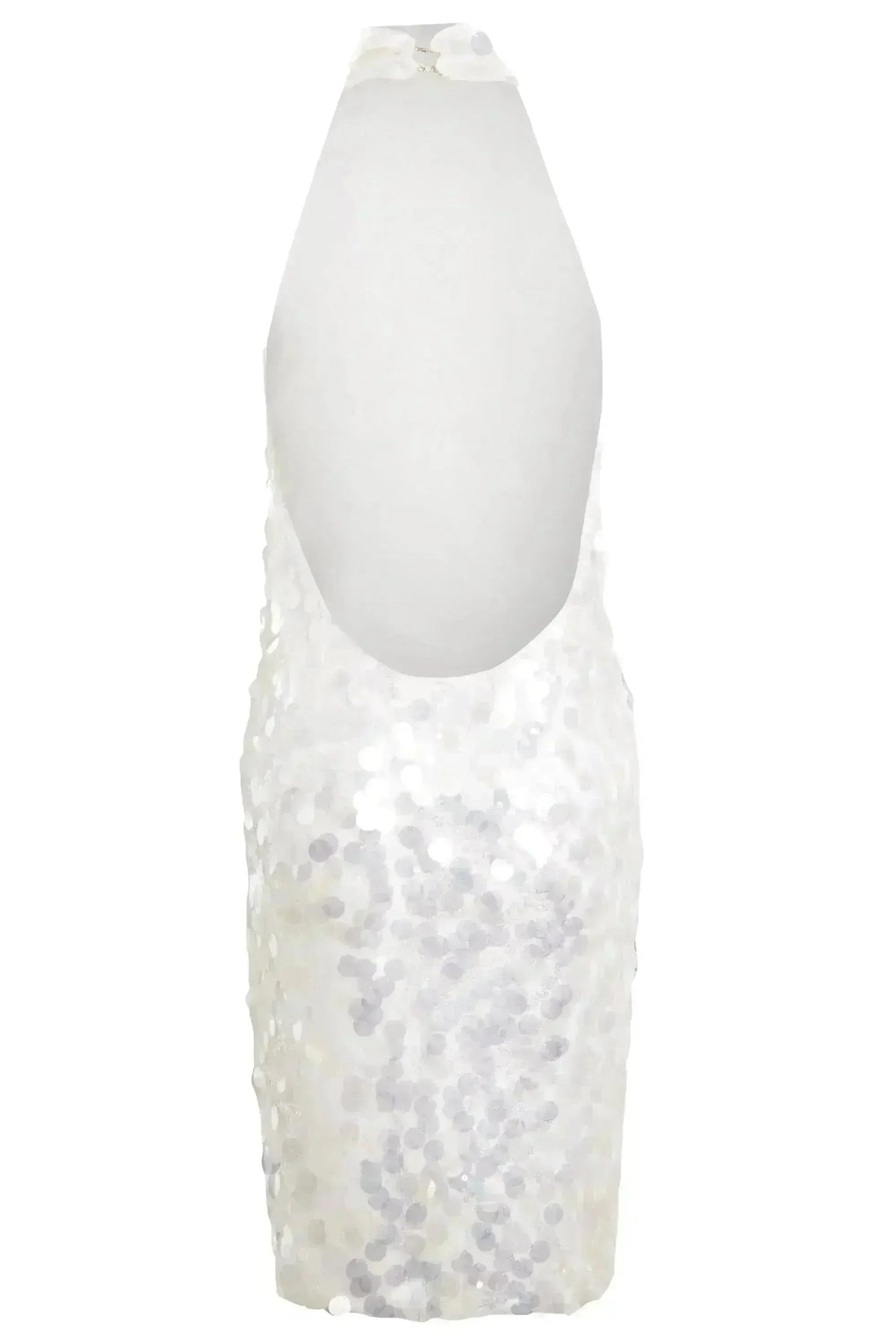 White Backless Mini Dress