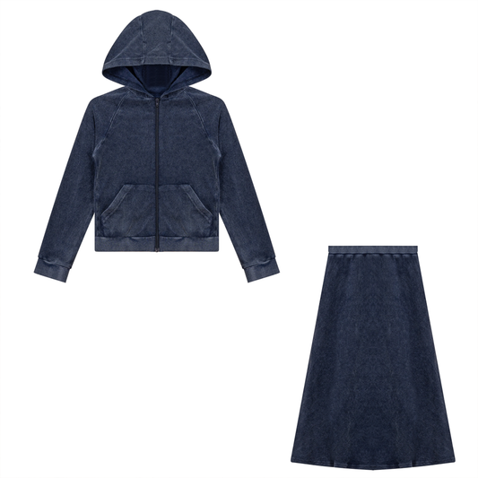 Distressed Washed Terry Set