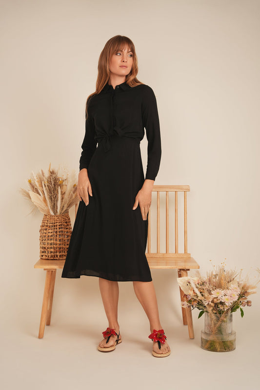 Bolero Midi Shirt Dress