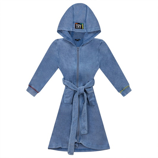 Multi Color Stitched Terry Robe