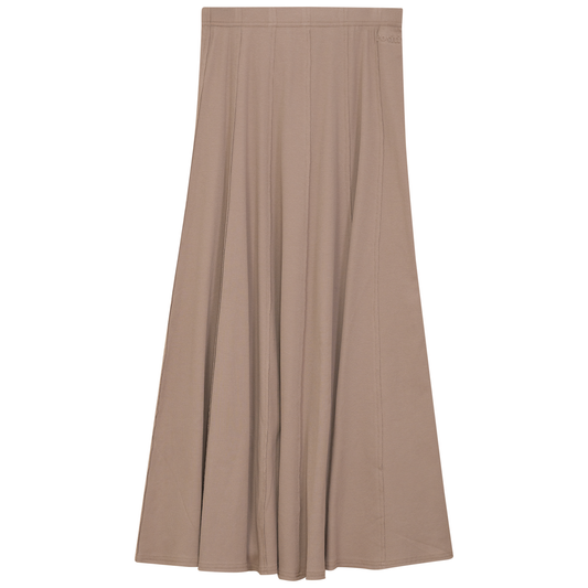Ribbed Midi Panel Skirt