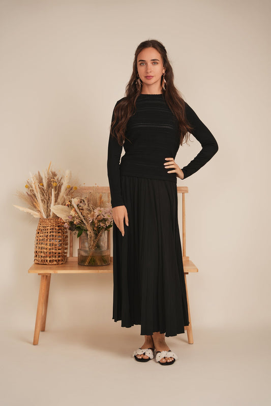 Crochet Knit Cropped Sweater