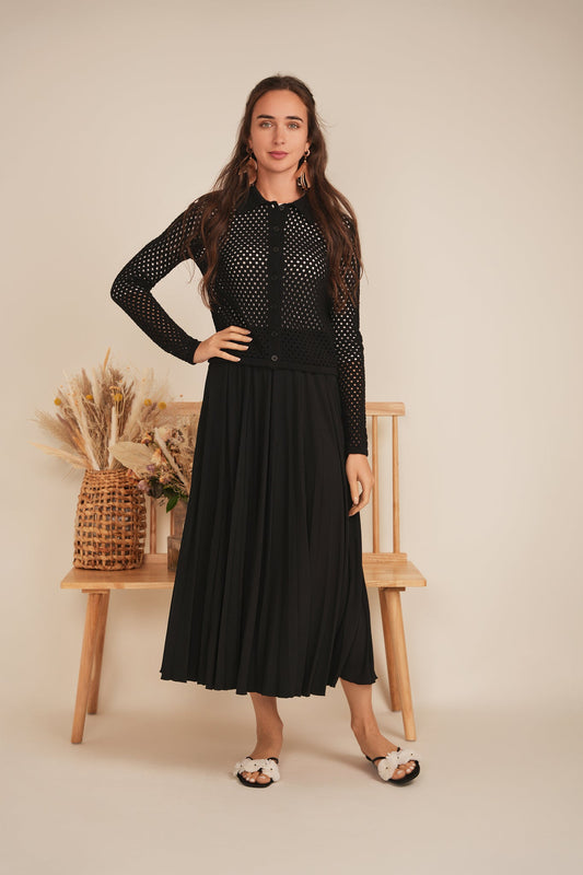 Cropped Crochet Sweater