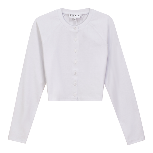 Cotton Cropped Cardigan