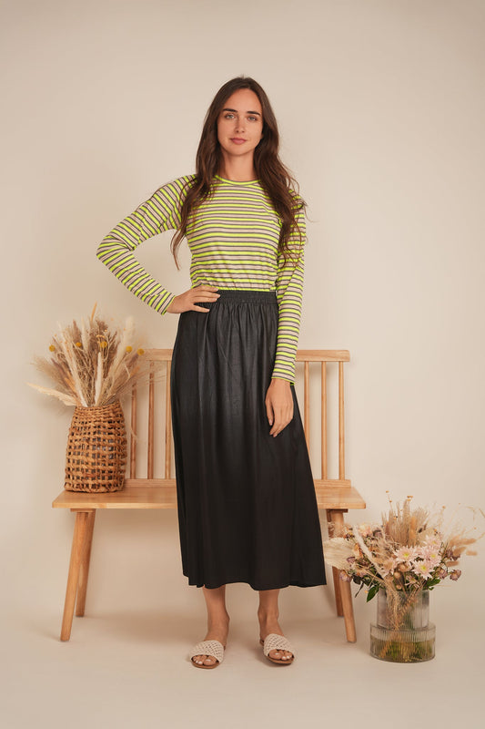 Raglan Sleeve Striped Tee