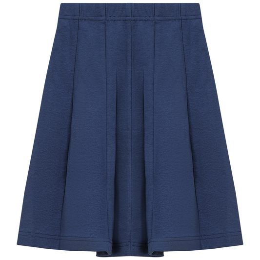 Ribbed Short Panel Skirt