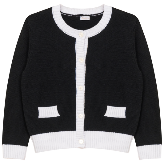 Contrast Trim Cardigan