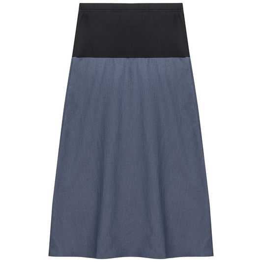 Maternity Chambray Midi Skirt