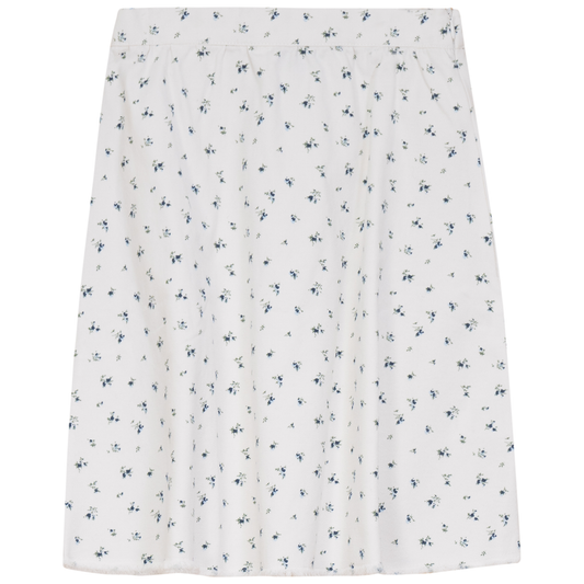 Floral Printed Denim Skirt