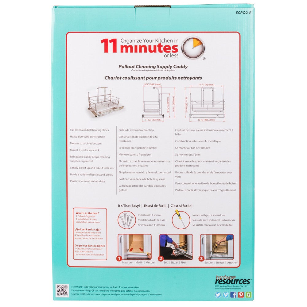 Cleaning Supply Caddy Pullout