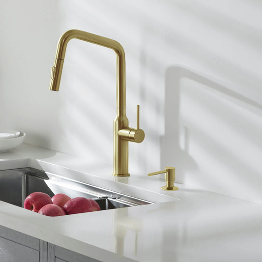 Kitchen Lead Free Solid Brass Construction Soap Dispenser