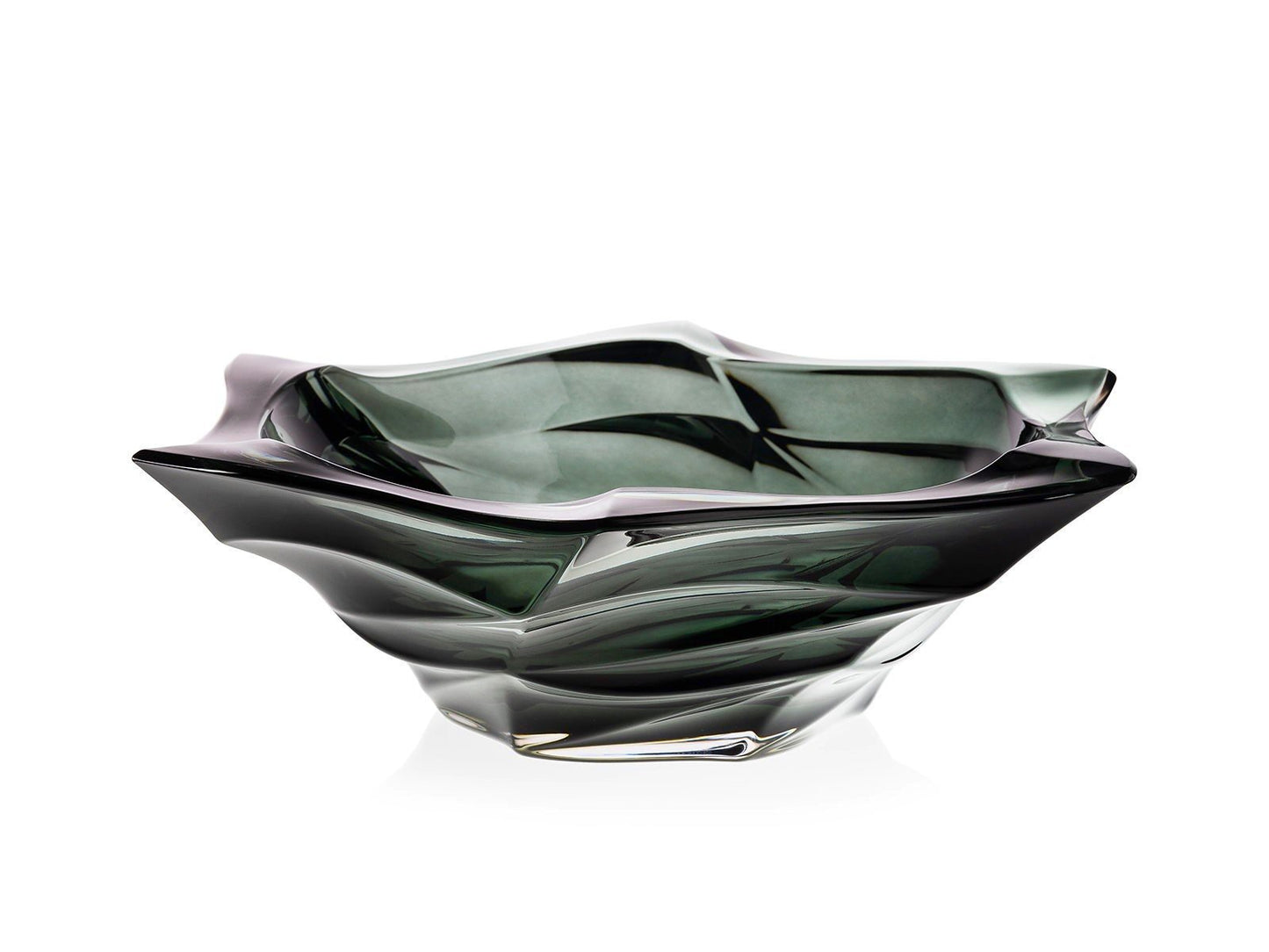 Grey Crystal Glass Bowl | Dinnerware | Kitchen + Metal