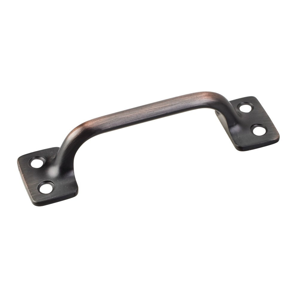 Sash Pull 4-1/16" x 1-1/8" in Dark Brushed Antique Copper Finish