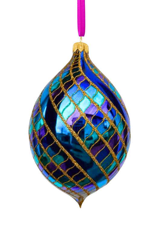 Stardust Spinner Glass Ornament