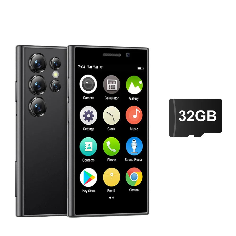 SERVO S24 Mini Pocket Smartphone 2GB 16GB 4G Netcom Android Native System MT6737 WIFI Hotspot Small Palm Smart Phones New Update