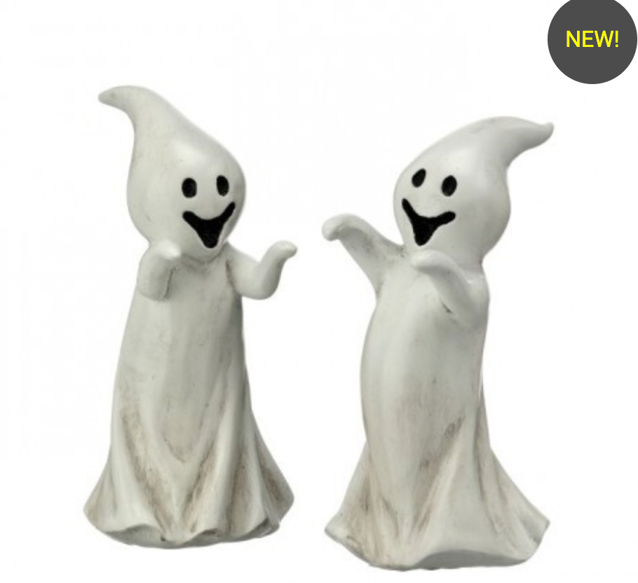 6.5" RESIN GHOSTLY GHOST SET OF 2