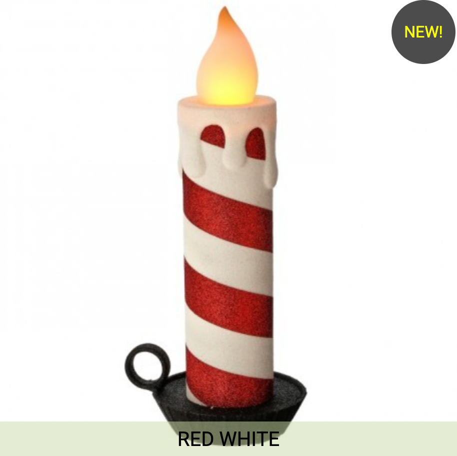 16" VINTAGE CANDLE WITH BASE