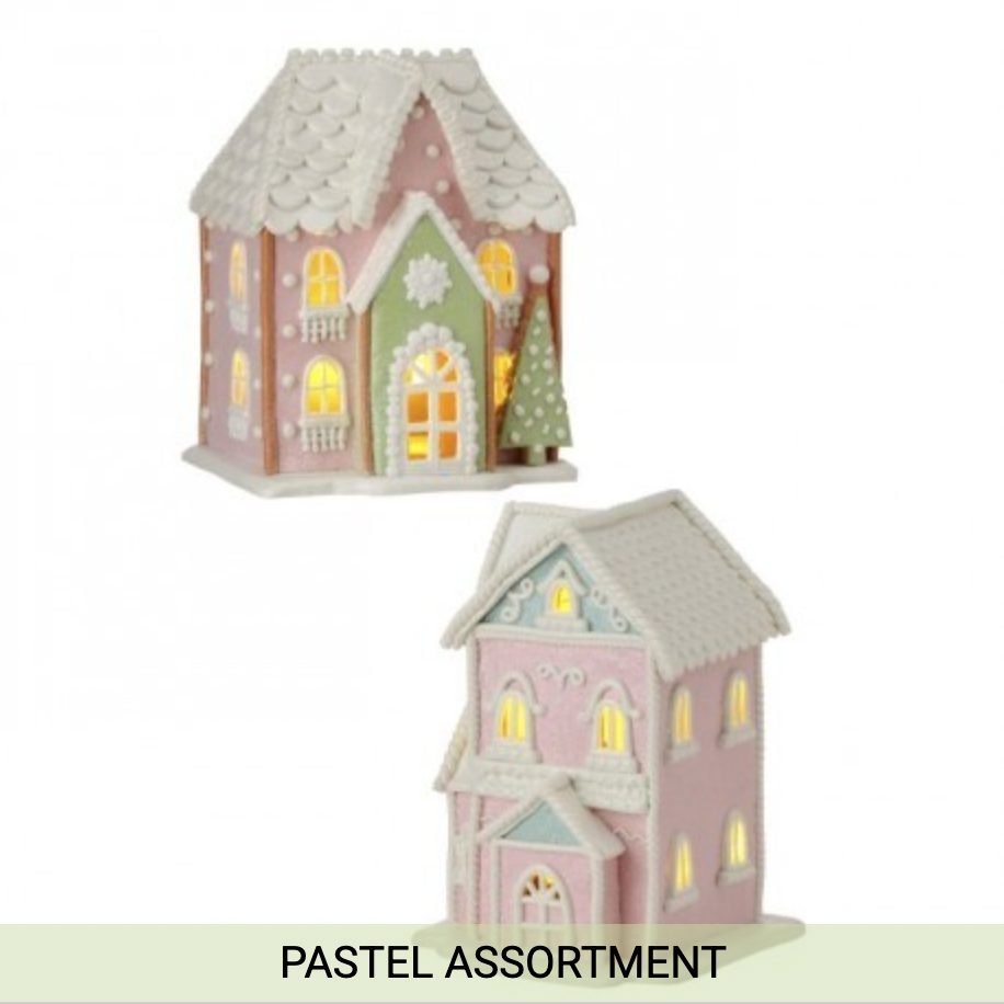 Santa's Sweet Shoppe Collection 7.5" Sweet House - SET OF 2