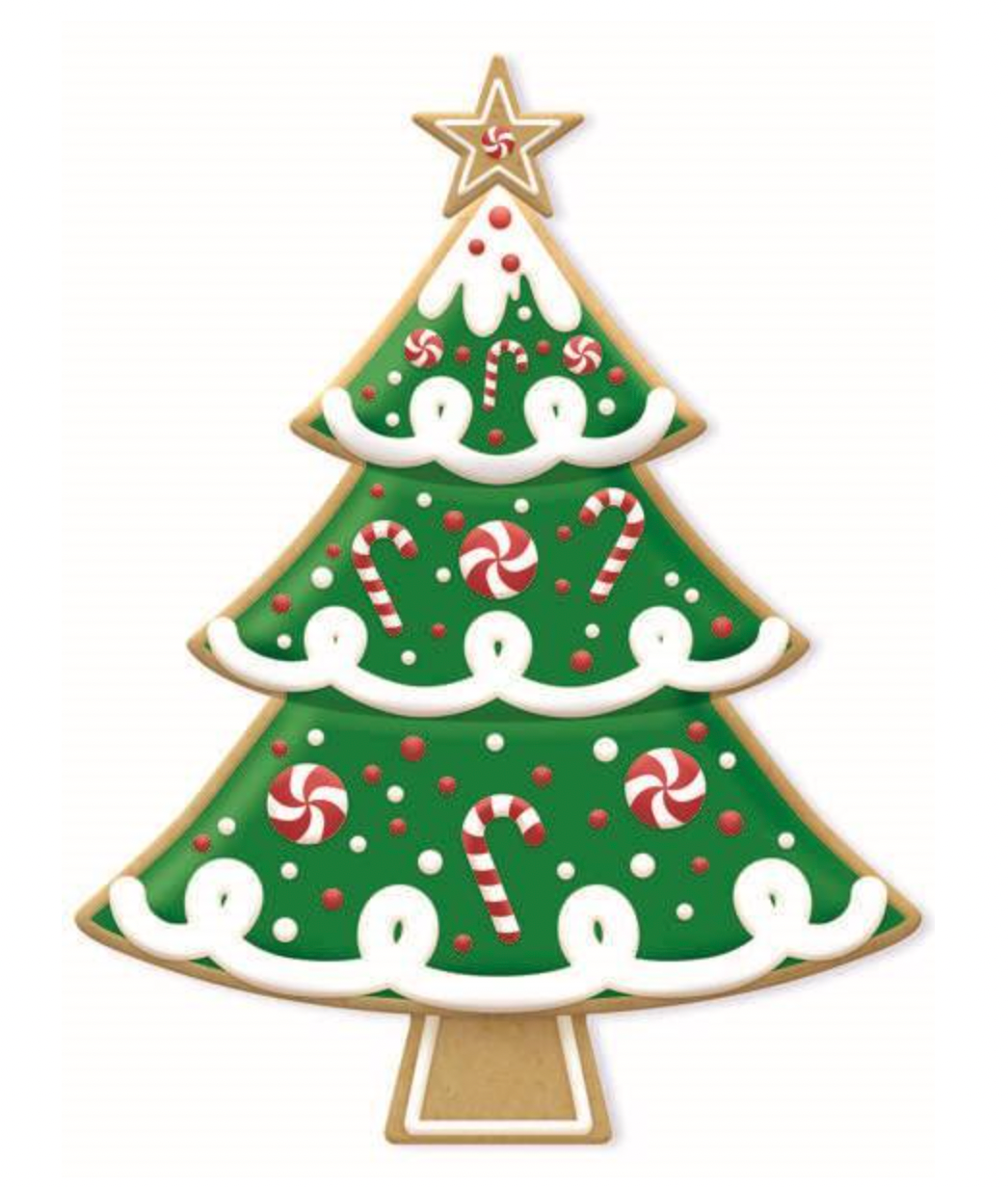 12.5" METAL PEPPERMINT COOKIE TREE